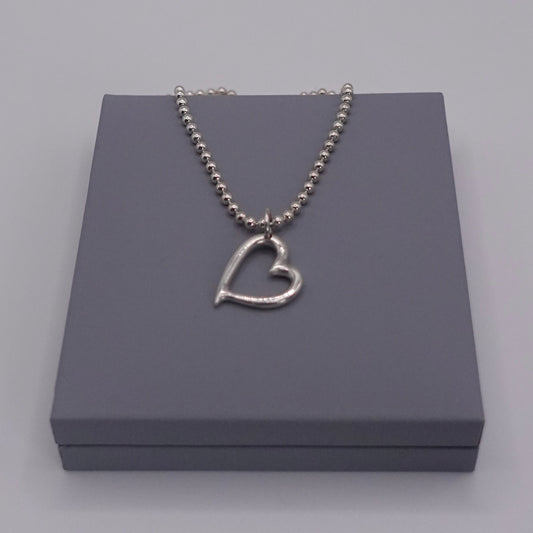 Open heart necklace