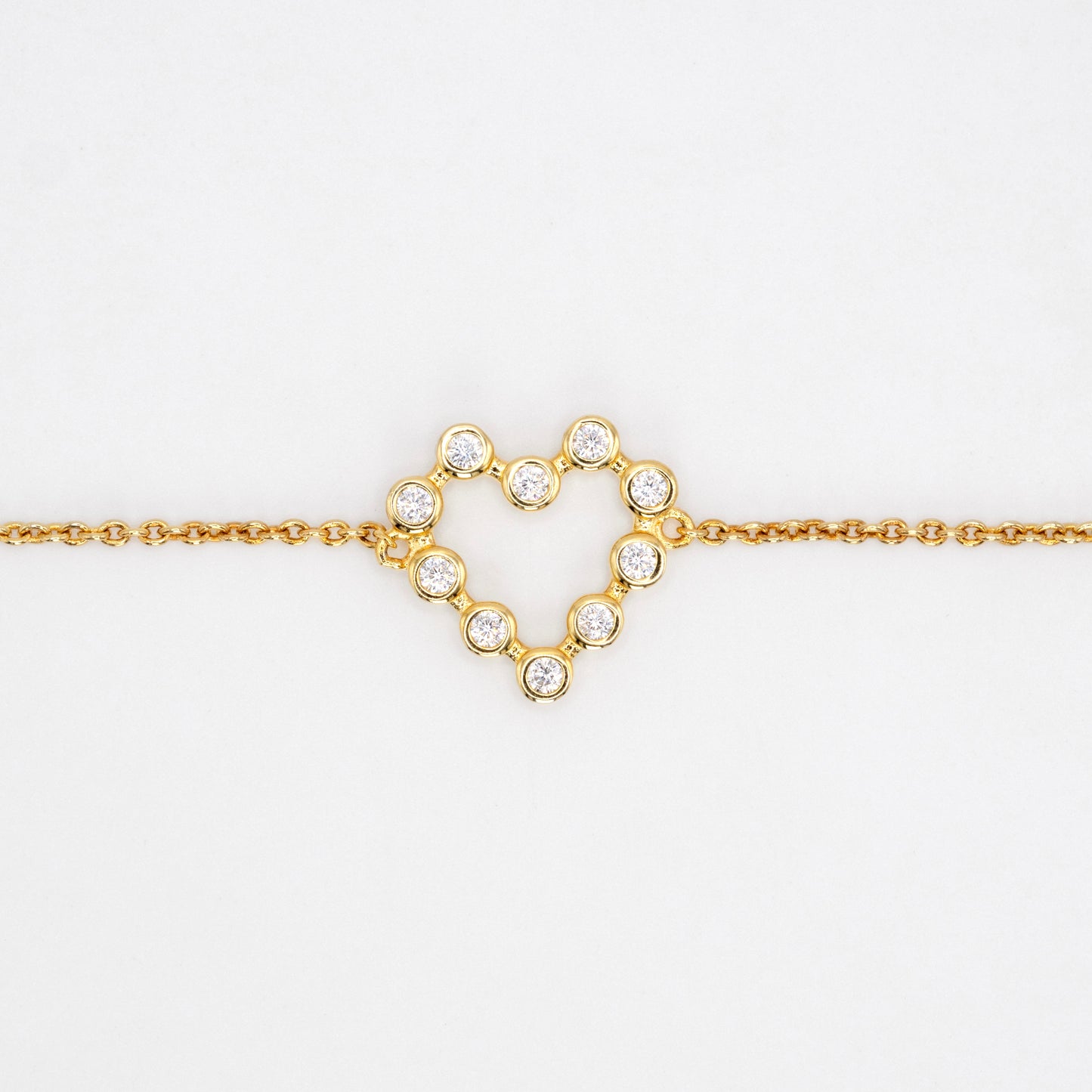 Gold plated Heart bracelet